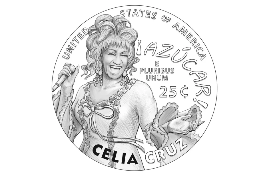 Celia Cruz Inmortalizada En Una Moneda. Celia Cruz Inmortalizada En Una Moneda.