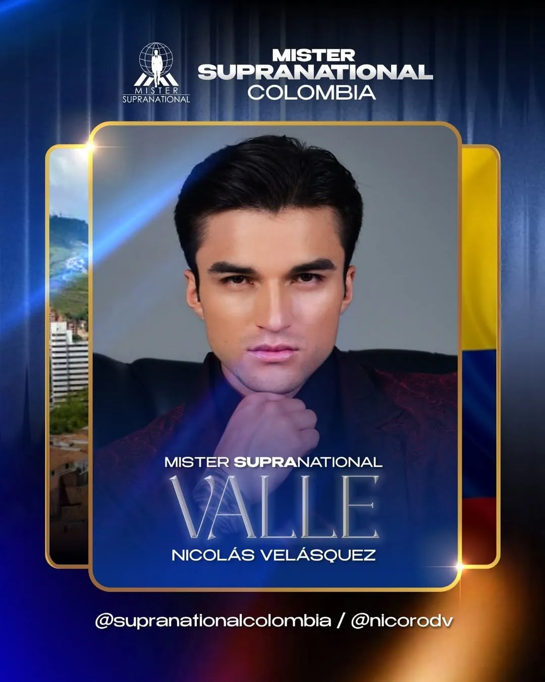 Nicolás Velásquez fue presentado oficialmente como Mister Supranational Valle 2025, Nicolás Velásquez fue presentado oficialmente como Mister Supranational Valle 2025,
