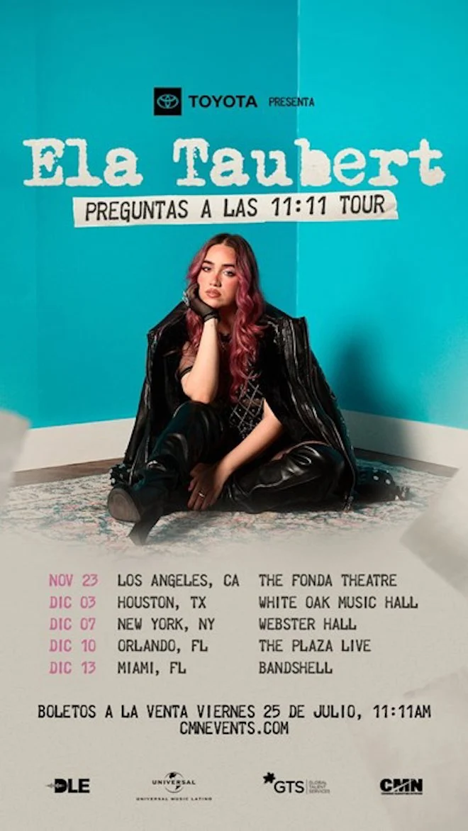 Ela Taubert Anuncia Gira PREGUNTAS A LAS 11:11 TOUR