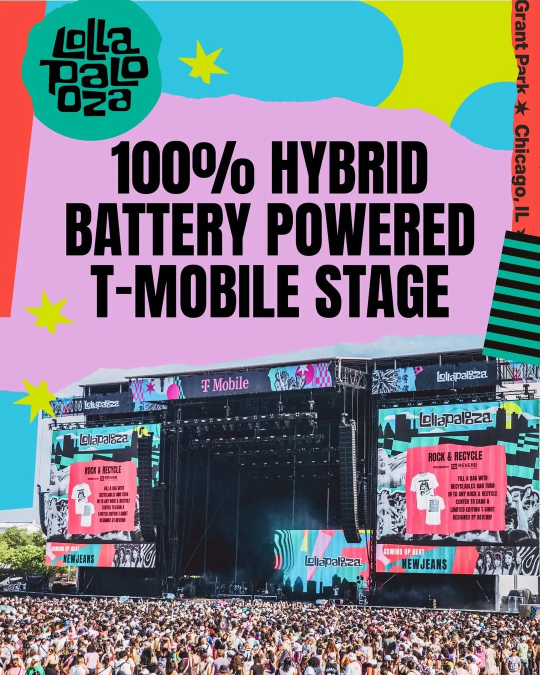 Baterías Transforman Lollapalooza con Energía Limpia. Baterías Transforman Lollapalooza con Energía Limpia.