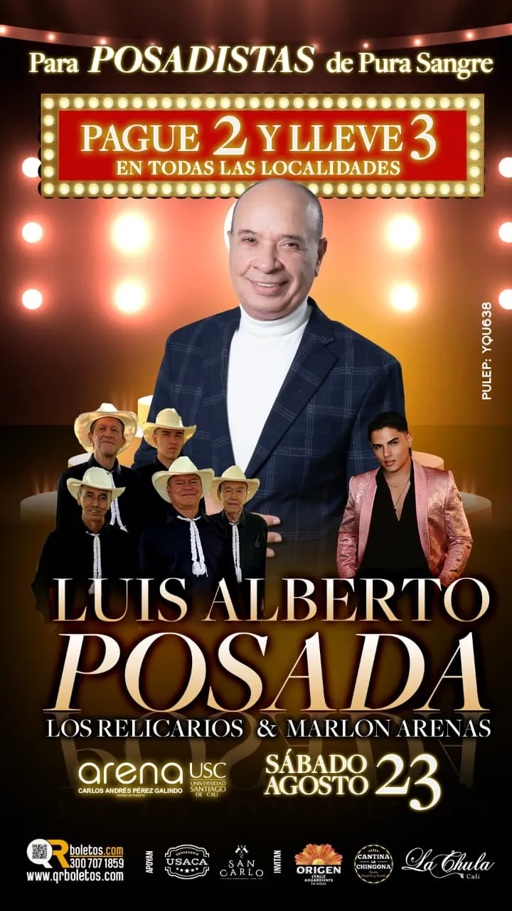 Luis Alberto Posada en Cali Encenderá la Arena USC