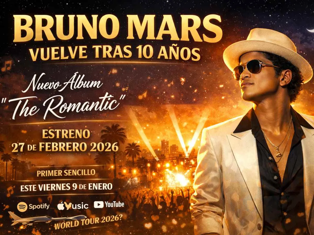 Bruno Mars Anuncia Nuevo Album Con Un Flow Romántico.