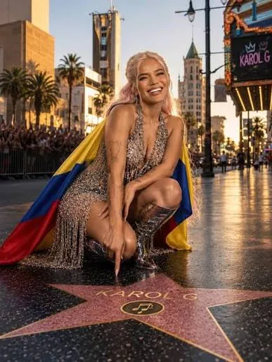Karol G Tendrá Su Estrella Dorada en la Acera más Famosa de la Música Mundial.