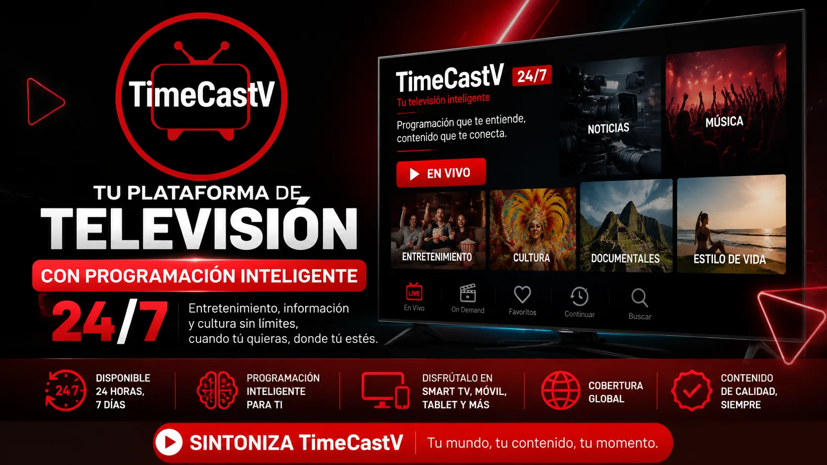 Descubre TimecasTv